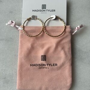 Madison Tyler Medium Loop Hoops & Dust Bag